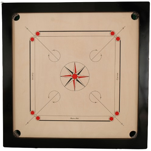 CARROM BOARD 34" X 4MM THICK & FOLDABLE STAND