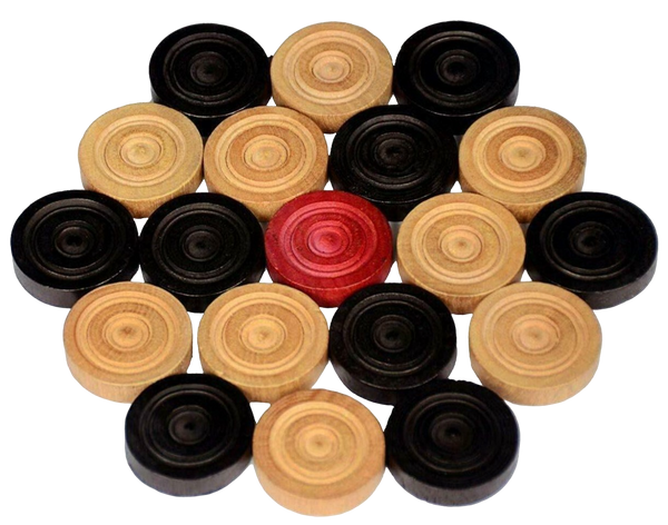 Carrom Board Coins 24 pack Box - Striker - Powder