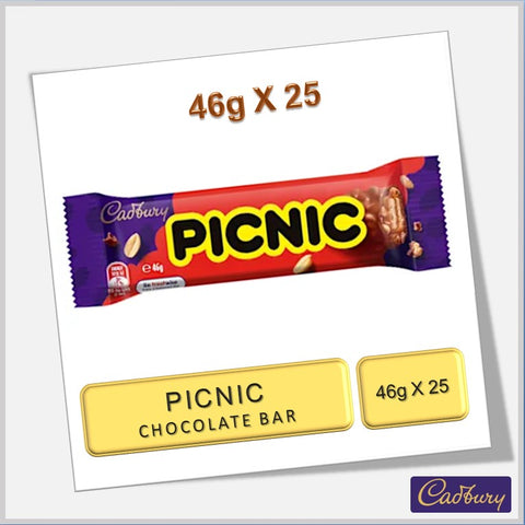 Picnic Chocolate Bar 46g x 25