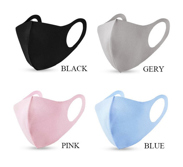 FACE MASK- WASHABLE STRETCHABLE In 4 Colors