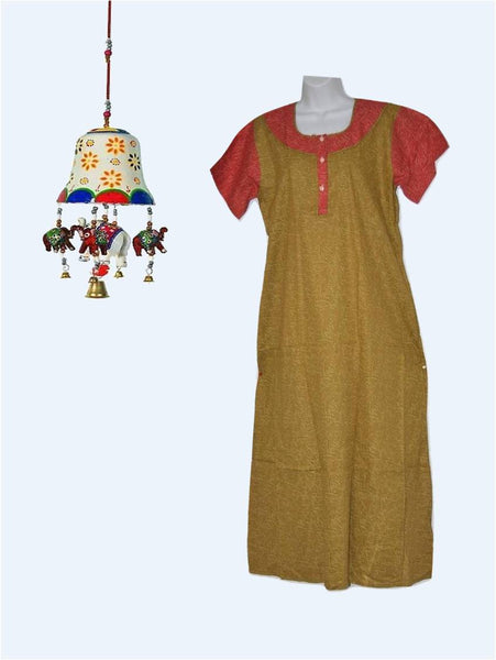 Women's Maxi Nightdress - Breathable 100% Cotton Fabric Awesome Summer Wear