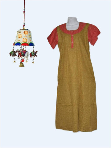 Women's Maxi Nightdress - Breathable 100% Cotton Fabric Awesome Summer Wear