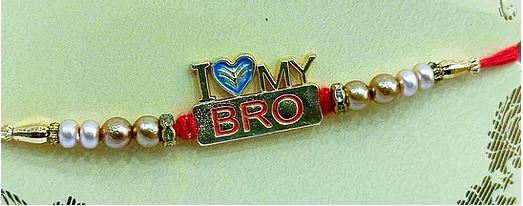 Rakhi Bracelet in Ethnic Design-I Love My Brother