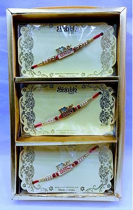 Rakhi Bracelet in Ethnic Design-I Love My Brother