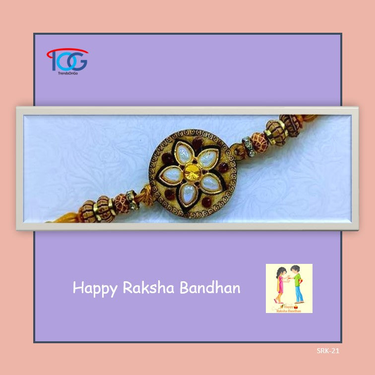 Rakhi Bracelet in Ethnic Design-Mini Box Packing