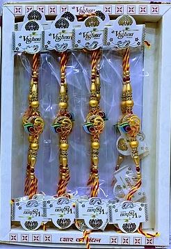 Rakhi Bracelet in Ethnic Design-Mayur