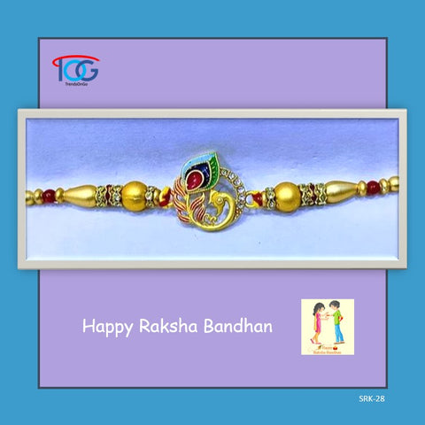 Rakhi Bracelet in Ethnic Design-Mayur