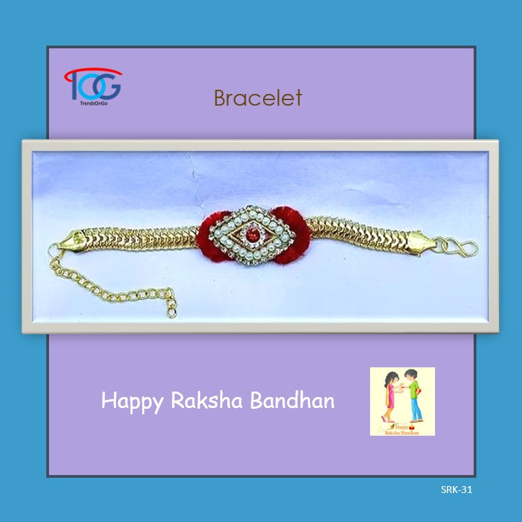 Rakhi Bracelet in Ethnic Design-Bracelet Style