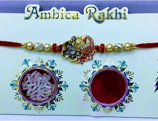 Exclusive Rakhi Kit with Roli & Chawal-Mayur