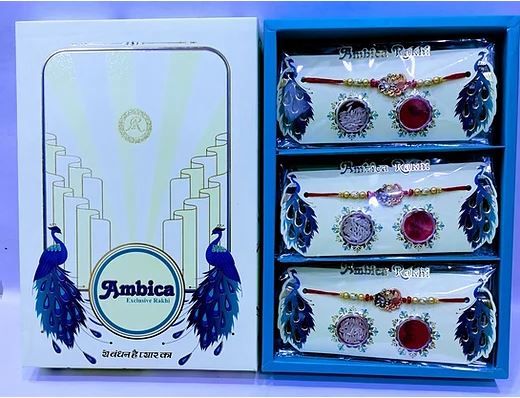 Exclusive Rakhi Kit with Roli & Chawal-Mayur