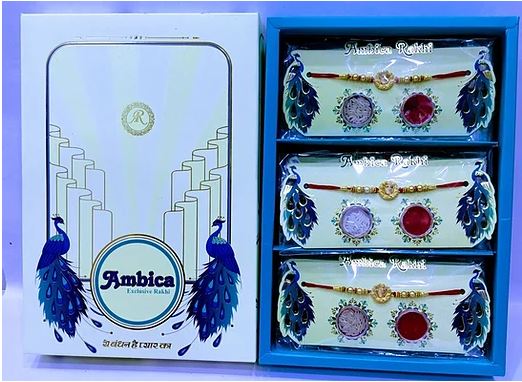 Exclusive Rakhi Kit with Roli & Chawal-Ohm