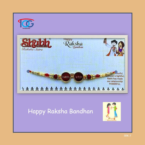 Rakhi Bracelet in Ethnic Design-Cool Bro with Greetings