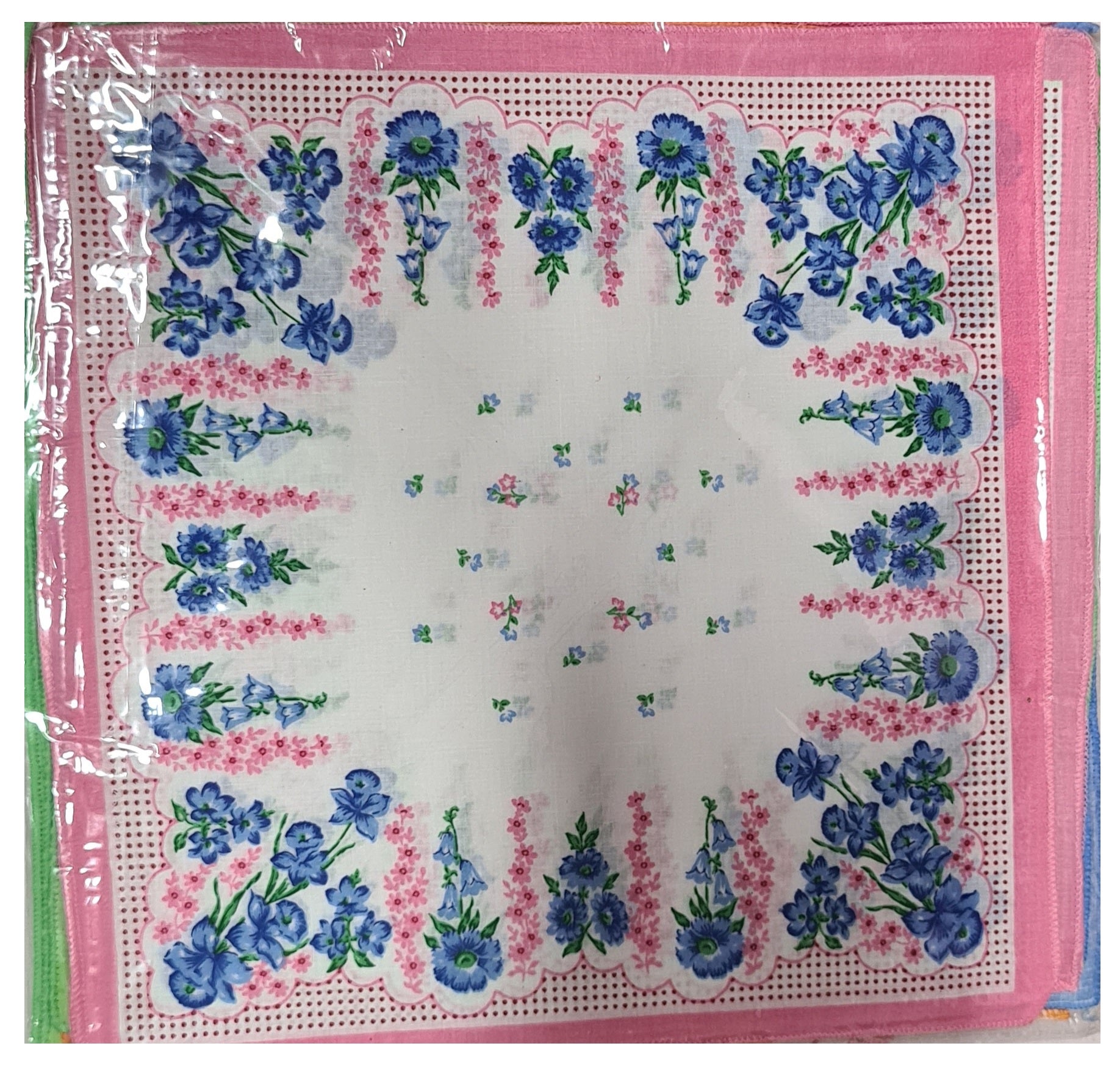 Women Premium Handkerchiefs Large 34x34cm-100% Cotton