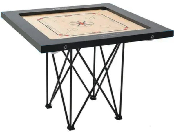 CARROM BOARD 34" X 4MM THICK & FOLDABLE STAND