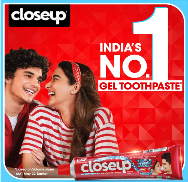 Closeup Triple Fresh Red Toothpaste 150g